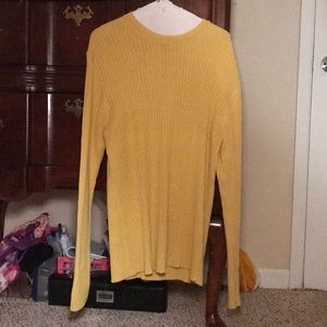 Bright yellow sweater